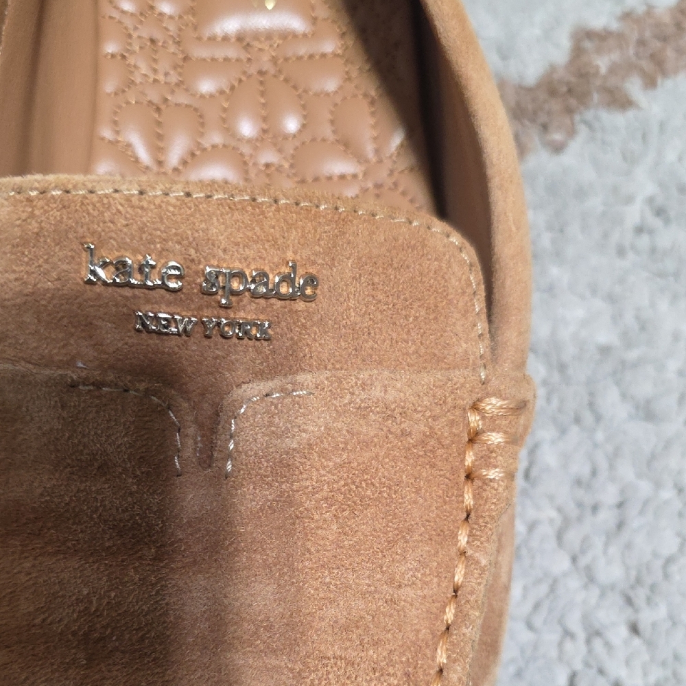 Kate Spade Brown Suede Loafers - Picture 6 of 9